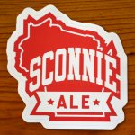 4" x 4" Sconnie Ale Vinyl Sticker - 1.99